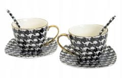 Porcelanaste skodelice 250 ml, komplet v škatli, kot darilo, kolekcija Pepitka