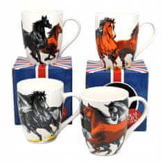 PORCELANSKA SKODELICA Z MOTIVOM KONJA, MEŠANICA VZORCEV