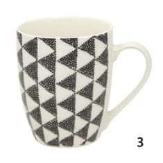 PORCELANSKA SKODELICA Z GEOMETRIČNIMI VZORCI - MEŠANICA VZORCEV