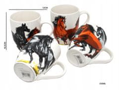 PORCELANSKA SKODELICA Z MOTIVOM KONJA, MEŠANICA VZORCEV