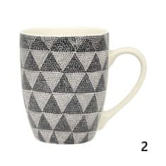PORCELANSKA SKODELICA Z GEOMETRIČNIMI VZORCI - MEŠANICA VZORCEV