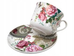 Porcelanasta skodelica in krožnik kot darilo