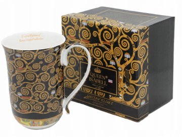 Velika porcelanasta skodelica 400 ml v darilni škatli Klimt Drevo življenja
