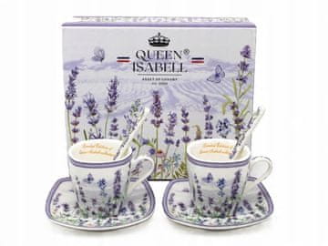 Skodelice za espresso, 2 x 80 ml, komplet v darilni škatli, kolekcija Lavender