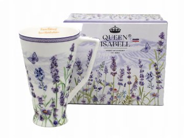 Velika jumbo porcelanasta skodelica 500 ml v škatli, kot darilo iz kolekcije Lavender