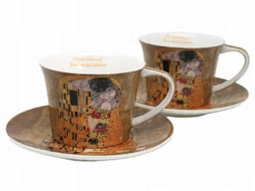 ELEGANTEN IN STILSKI KOMPLET SKODELIC ZA KAVO IN ČAJ GUSTAV KLIMT