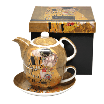 Skodelica in vrč Gustav Klimt Poljub elegantno porcelanasto darilo