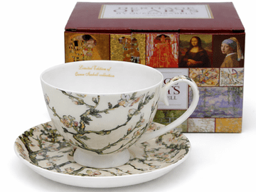 Van Gogh mandljeva porcelanasta skodelica s krožnikom in žličko 250 ml