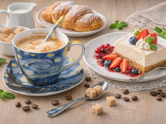 Porcelanasta skodelica Van Gogh Starry Night 250 ml