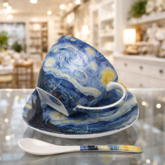 Porcelanasta skodelica Van Gogh Starry Night 250 ml