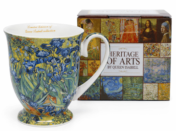 Porcelanasta skodelica 300 ml Vincent van Gogh Irises razkošno darilo