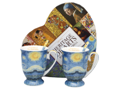Porcelanaste skodelice 2 kosa Vincent van Gogh Zvezdna noč luksuzno darilo