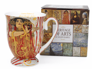 Luksuzni darilni set porcelanastih skodelic Gustav Klimt Judith