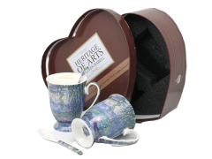 Porcelanaste skodelice, 2 kosa. Claude Monet Impression, luksuzni darilni set