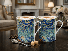 Porcelanaste skodelice 2 kosa Vincent van Gogh Irises luksuzno darilo