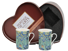 Porcelanaste skodelice 2 kosa Vincent van Gogh Irises luksuzno darilo