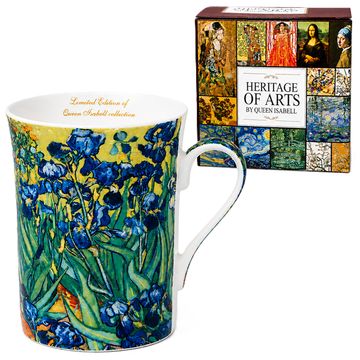 Porcelanasta skodelica 300 ml Vincent van Gogh Irises Darilo kraljici Isabell