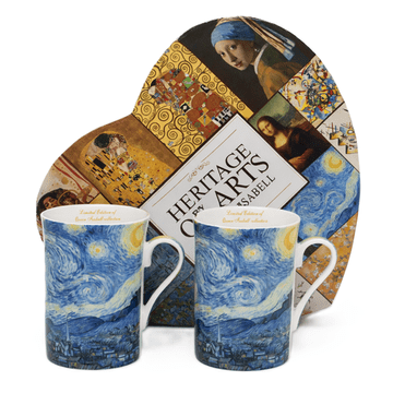 Porcelanaste skodelice 2 kosa Vincent van Gogh Zvezdna noč luksuzno darilo