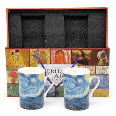 Porcelanaste skodelice 2 kosa Vincent van Gogh Zvezdna noč luksuzno darilo