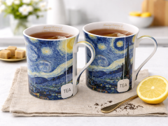 Porcelanaste skodelice 2 kosa Vincent van Gogh Zvezdna noč luksuzno darilo