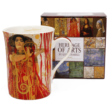 Luksuzni darilni set porcelanastih skodelic Gustav Klimt Judith