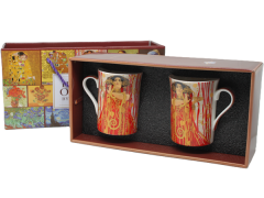 Porcelanaste skodelice 2 kosa Gustav Klimt Judith luksuzni darilni set