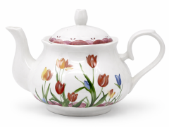 1L porcelanasti čajnik tulipani darilna škatla za čajnik