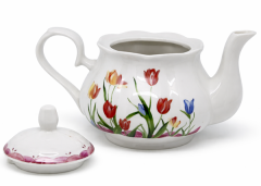 1L porcelanasti čajnik tulipani darilna škatla za čajnik