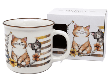 Velika porcelanasta skodelica 400 ml CAT CATS darilna embalaža