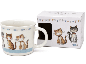 Velika porcelanasta skodelica 400 ml CAT CATS darilna embalaža