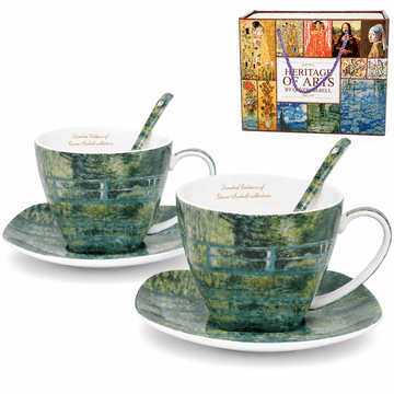 Claude Monet Most čez ribnik, komplet skodelic, 250 ml, darilo, kraljica Isabell
