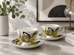 Porcelanaste skodelice in krožniki, komplet dveh kosov, Kandinsky, kot darilo