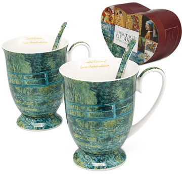 Komplet vrčkov Claud Monet Most čez ribnik, 300 ml, darilo za kraljico Izabelo