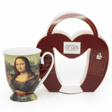 Kubei porcelan Leonardo da Vinci "Mona Lisa" 300 ml kot darilo