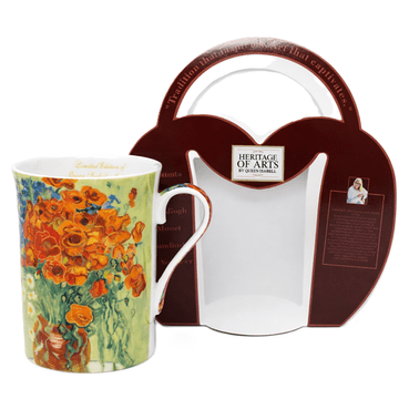 Porcelanasta skodelica 290 ml "Maki" - Vincent van Gogh kot darilo