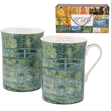 Claude Monet Most čez ribnik, komplet skodelic, 300 ml, darilo za kraljico Izabelo