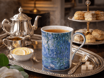 Monet Porcelanska skodelica Lokvanji 300 ml Kraljica Izabela kot darilo