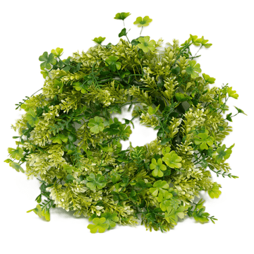Dekorativni venec 32 cm - zelena dekoracija za vrata, mize, veliko noč, pomlad