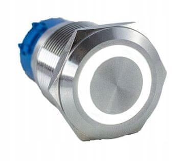 BISTABILNA GUMBNA VANDALOZDRAVNA 250V 5A 19x38MM BELA