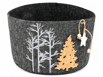 Božični filc za cvetlični lonček, božično drevo ali okrasek 23 × 15 cm