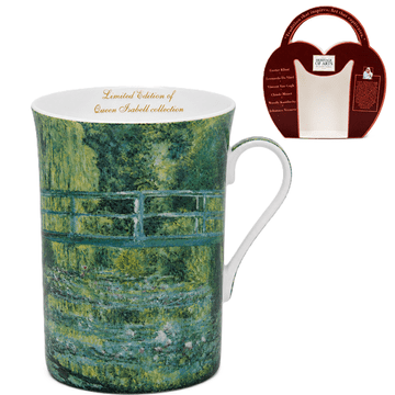 Porcelanasta skodelica 300 ml Claude Monet Most čez ribnik darilna škatla
