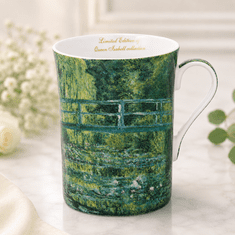 Porcelanasta skodelica Clauda Moneta Most čez ribnik za darilo kraljice Izabele