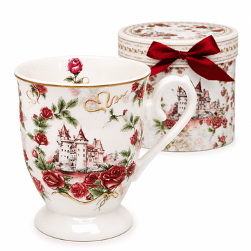 Porcelanasta skodelica 330 ml v darilni škatli Roses Castle Elegant Gift