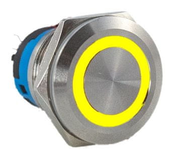 BISTABILNA GUMBNA VANDALOZDRAVNA 250V 2A 19x27MM RUMENA