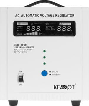 Kemot SER-3000 stabilizator napetosti 3000VA 5% (5901890019071)
