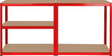 BE Kovinska polica Rebel RB-1251R 180 x 90 x 40 cm rdeča (5901890104005)