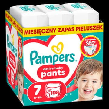Pampers Pants Active Baby velikost 7 15+ kg 108 kosov (8006530305747)
