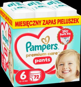 Pampers Premium Care hlačke velikost 6 (13–19 kg) 72 kosov (8006530320139)