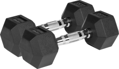 BE Rebel Active gumirane uteži iz litega železa HEX 2x4 kg RBA-2325-04 (5901890111829)