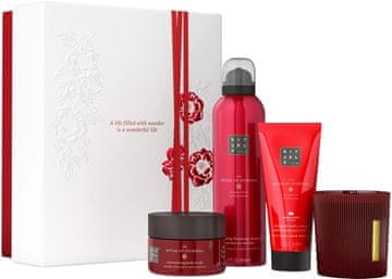 Rituals The Ritual Of Ayurveda Medium 2025 krema za telo 100 ml + gel-pena za prhanje 200 ml + dišeča sveča 140 g + piling za telo 125 g (8719134201727)